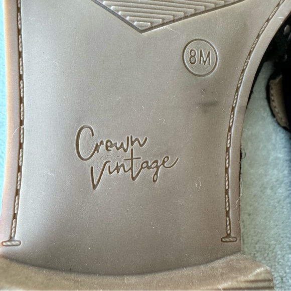 Crown Vintage Lorina Black Cow Suede Studded Loafer - Picture 8 of 10